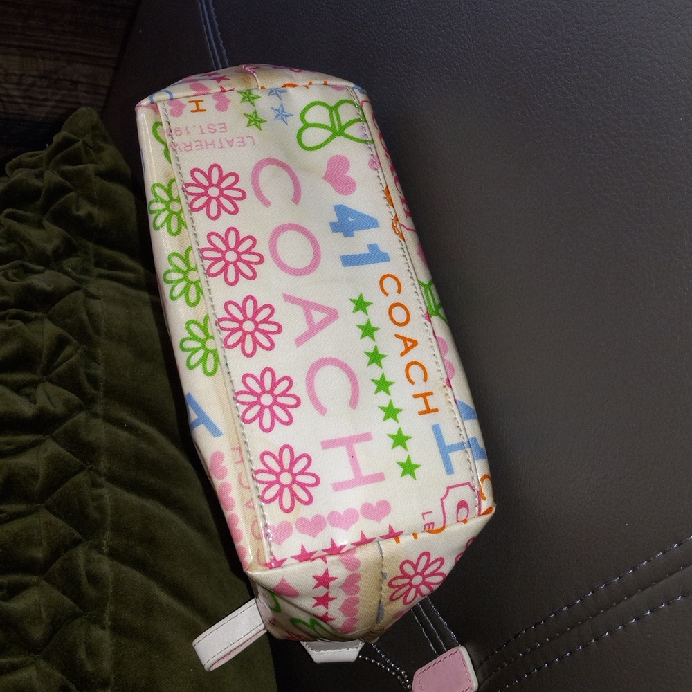Coach Cream and Multicolor Shoulder Bag - Picture 3 of 5